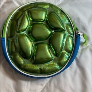 Green and Blue Kids Turtle Shell Ninja turtles lunchbox lunch bag with zipper